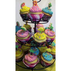 Multi-Colored Cupcake Tower